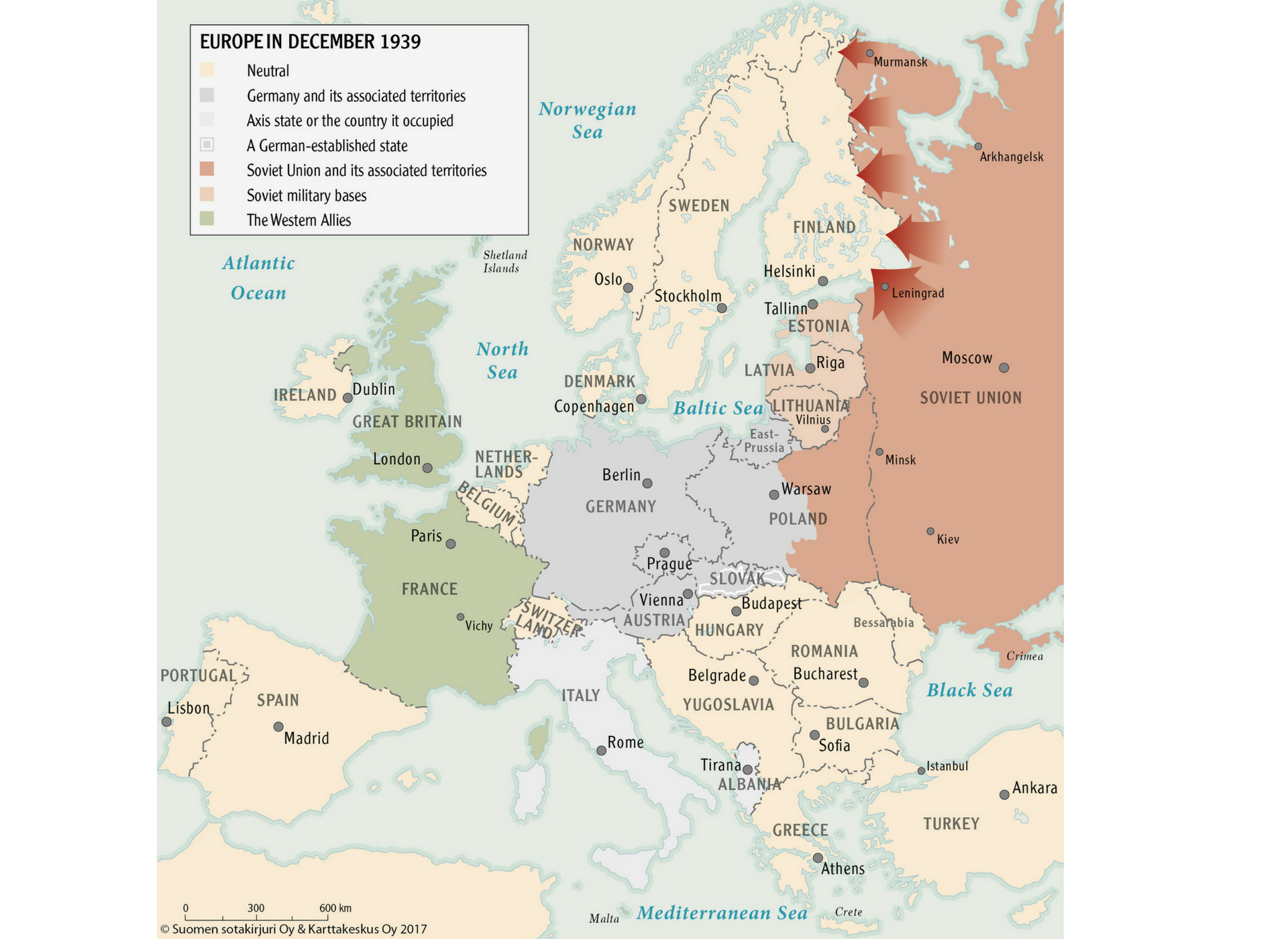 Finland Winter War Map